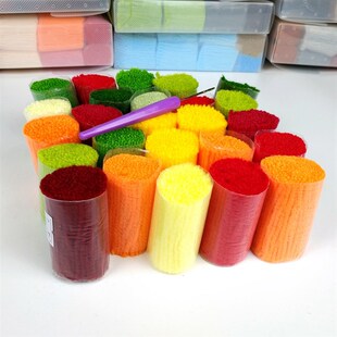 DIY Latch Hook Cushion Kit Horses Pillow Case Crochet Crafts