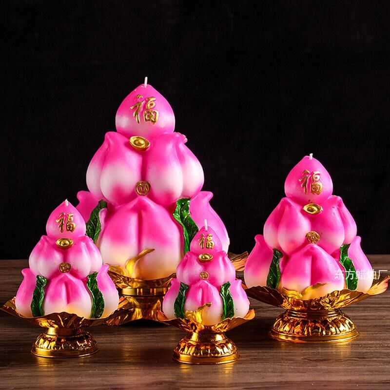 寿桃蜡烛仙桃灯生日蜡烛祝寿贺寿做寿寿星寿辰爷爷奶奶大寿圣诞