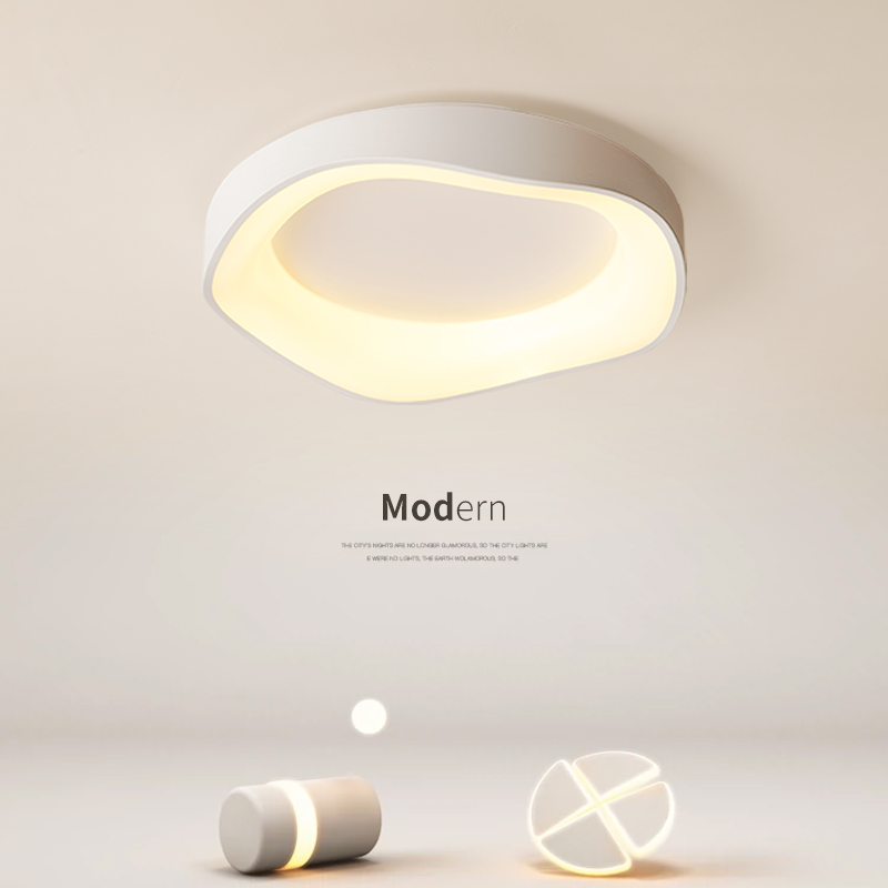 卧室灯吸顶灯具现代简约温馨儿童房灯书房灯饰O北欧奶油风主卧灯X