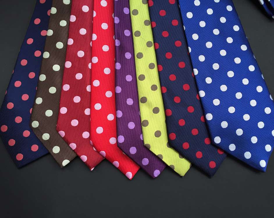 推荐Merchant polyester silk polka dot tie polka dot men'-封面