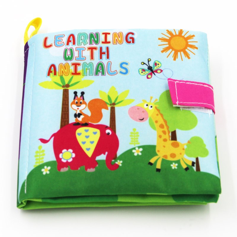 0-36 Months Baby Soft Cloth Books Infant Educational Strol-封面