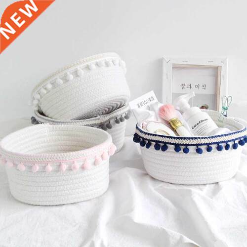 热销Nordic yle nique Woven Wool orage Basket Home Decoratio