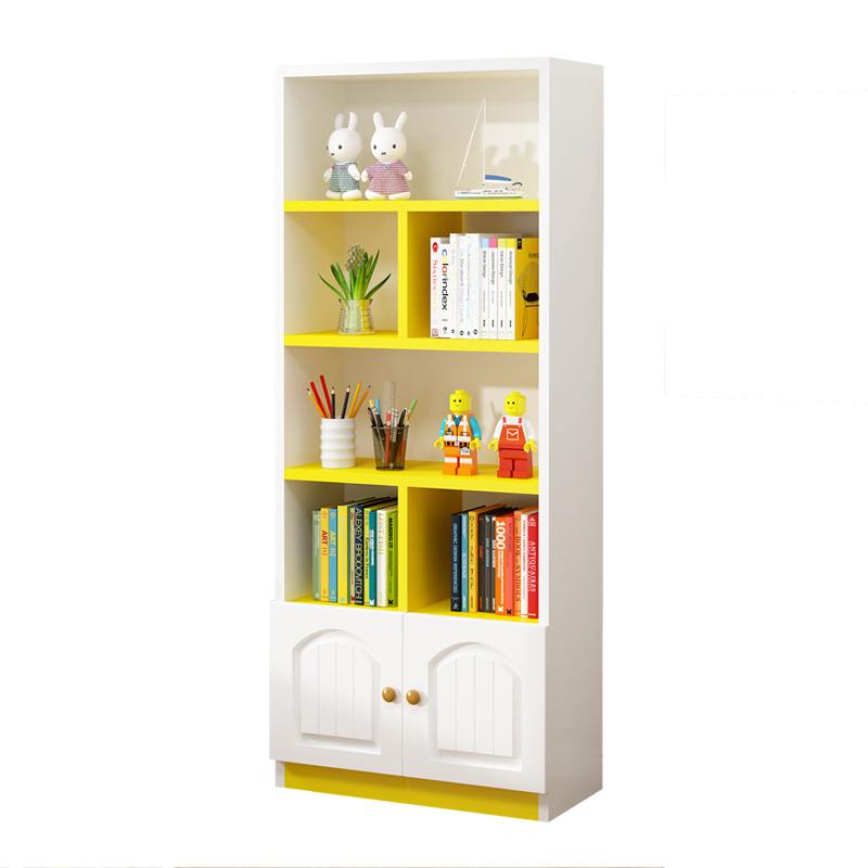 北欧实木书架落地儿童书柜简约现代玩具收纳柜储物柜置物架经济型