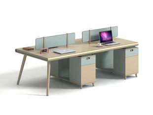 职员办公桌现代创意员工位屏风卡座2 电脑桌椅组合 6人位时尚