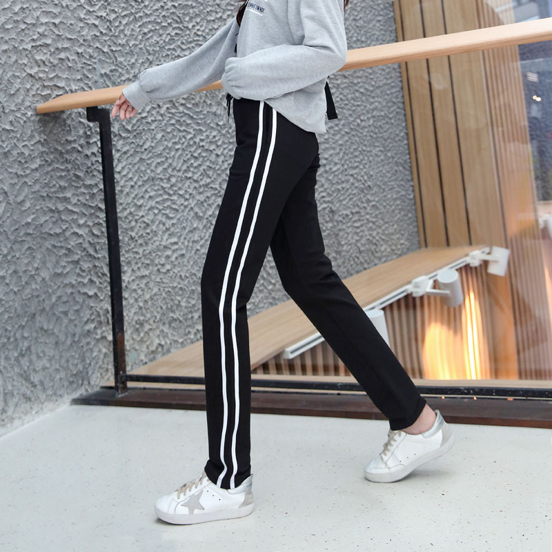 加长运动裤女夏季薄款高个子宽松直筒中学生春秋裤子韩版百搭休闲