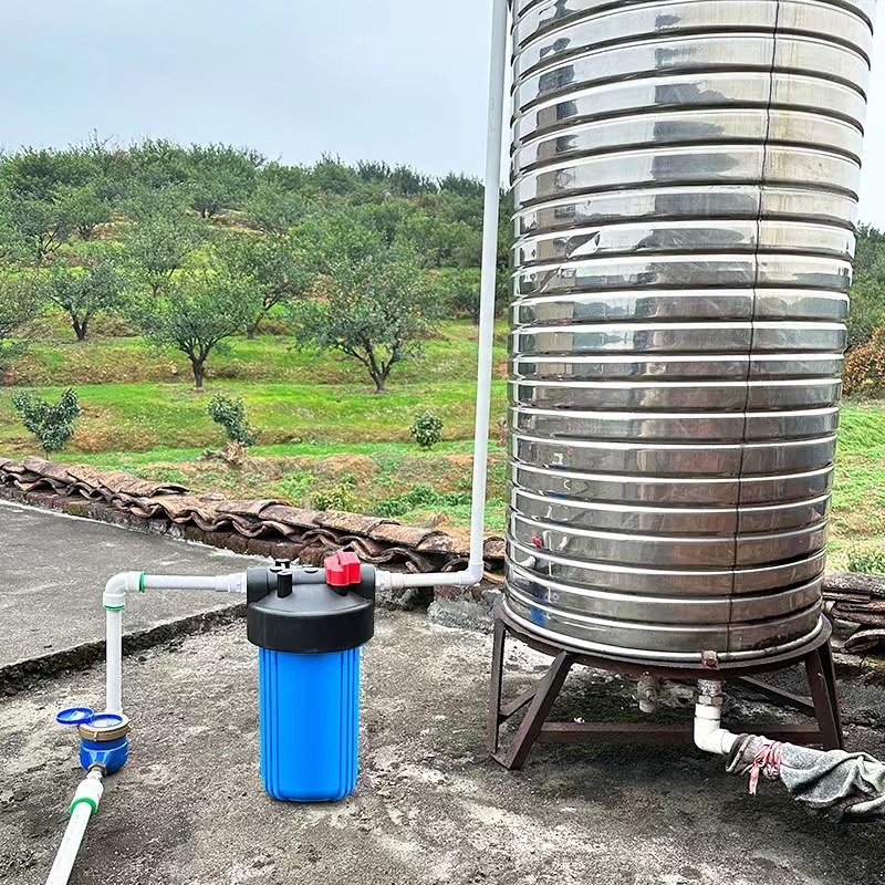 10寸大胖大白瓶前置过滤器水塔阻垢净水器农村井水自来水全屋家用