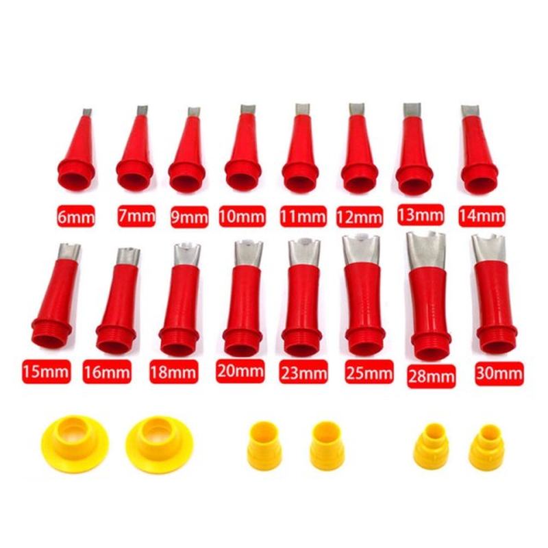 网红22 Pcs Stainless Steel Caulk Nozzle Applicator with Base