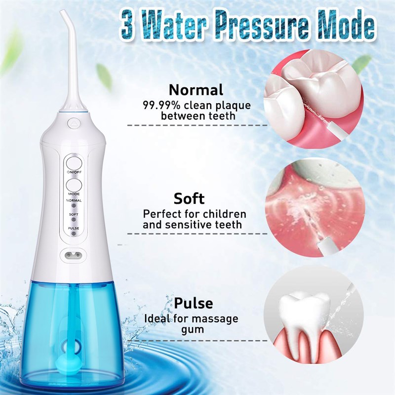 推荐3 Modes Portable Oral Irrigator Cordless Dental Flosser