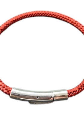 3mm不锈钢按扣钢丝红绳新款手绳穿硬金转运珠替换绳子配绳男女黑