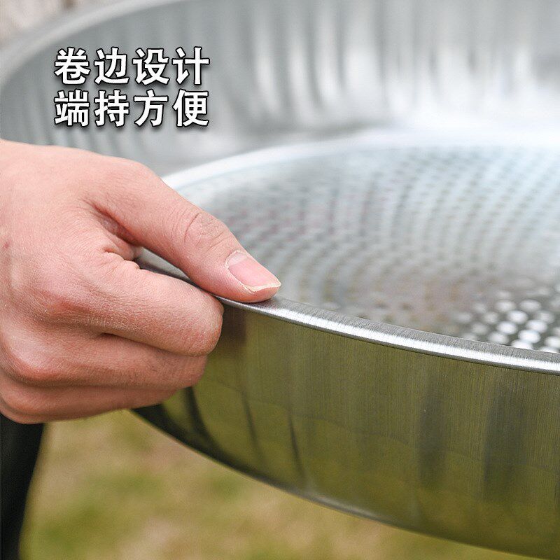 新品塑料筛子簸箕新料仿竹编收纳筐面粉筛米筛大簸箕晾晒多用花椒