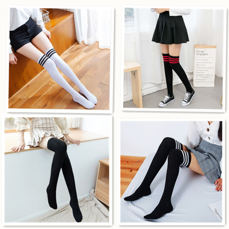 推荐Sexy Socks Striped Long Socks Womens Long Stockings Warm 女士内衣/男士内衣/家居服 长筒袜 原图主图