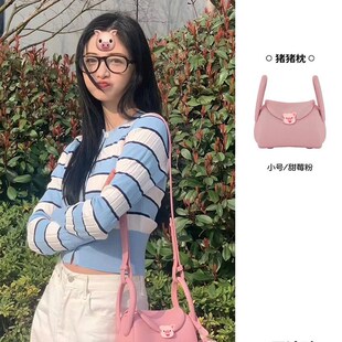 2024新款女包古良猪猪枕头包吉吉春夏百搭斜跨小众设计小猪包