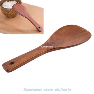 推荐Kitchen Turner Spatula Rice Spoon Long Wooden Turner Pan