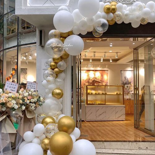 婚礼装饰结婚气球拱门一套酒店门口迎亲布置婚庆R拱门套装开业活