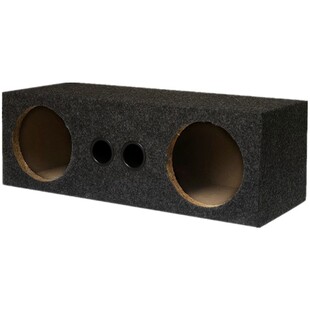 汽车音箱6.5寸双喇叭箱体家用试音箱木箱空箱车载喇叭连体箱