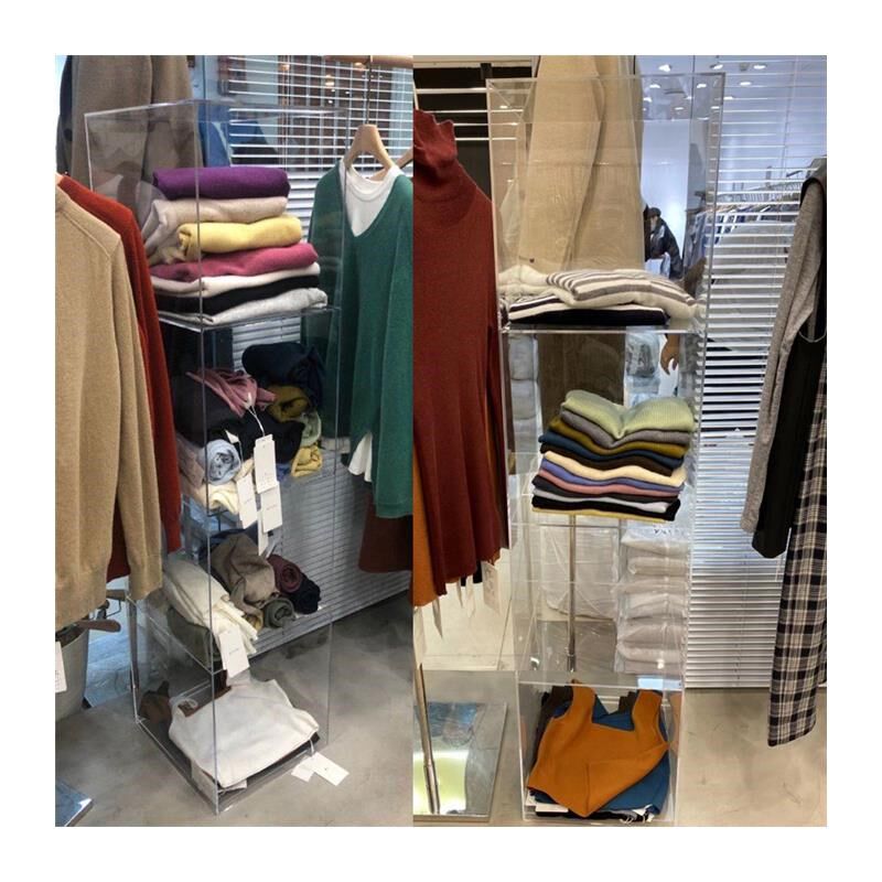 服装鞋子包包饰品透明收纳展示柜亚克力展示架多层橱窗陈列置