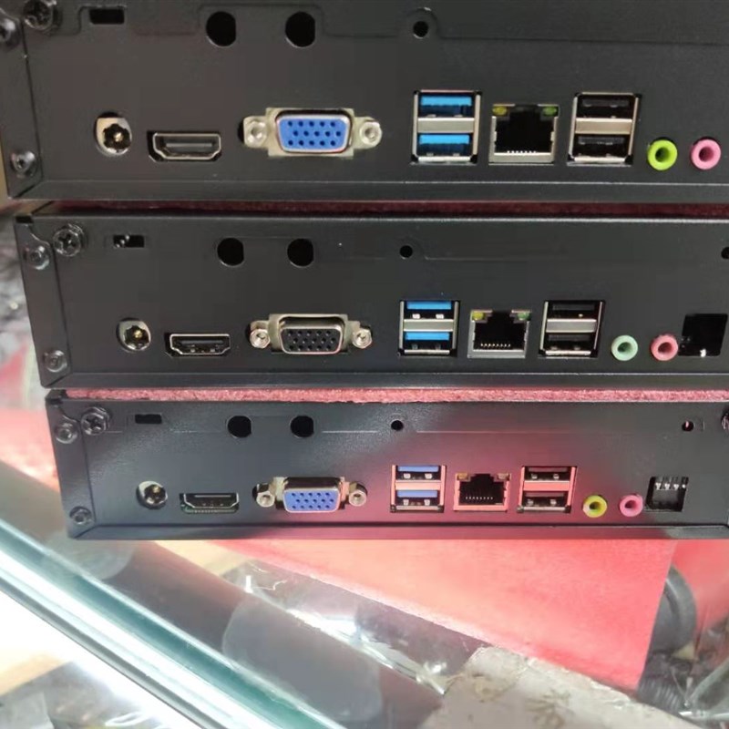 D1迷你工控机箱超薄itx主板客厅电脑小主机研盛凌壹J1900H610H110