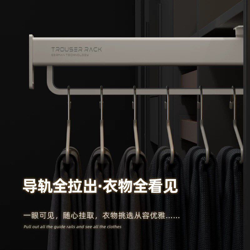 柜子挂衣杆顶装抽拉式挂衣杆纵向衣柜内伸缩衣架衣通杆竖向横挂杆