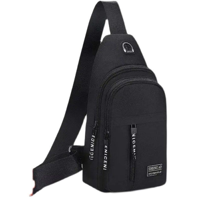 D10胸包男背包2024新尼龙帆布胸包休闲运动旅游胸前包单肩斜挎包,箱包皮具/热销女包/男包,男士包袋,淘宝优惠券,粉丝福利购,淘宝优惠卷