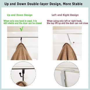 Hanger Pack Door The 速发2 Over Hooks Metal Double Sturdy