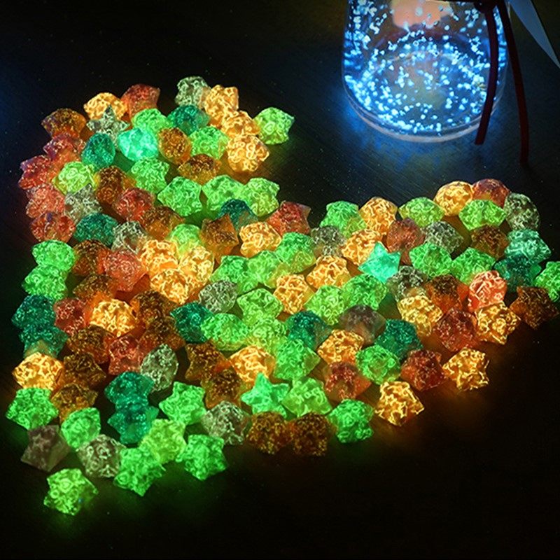 速发夜光星星摺纸渐层色卡通唯美幸运h星五角星纸条手工摺叠成品