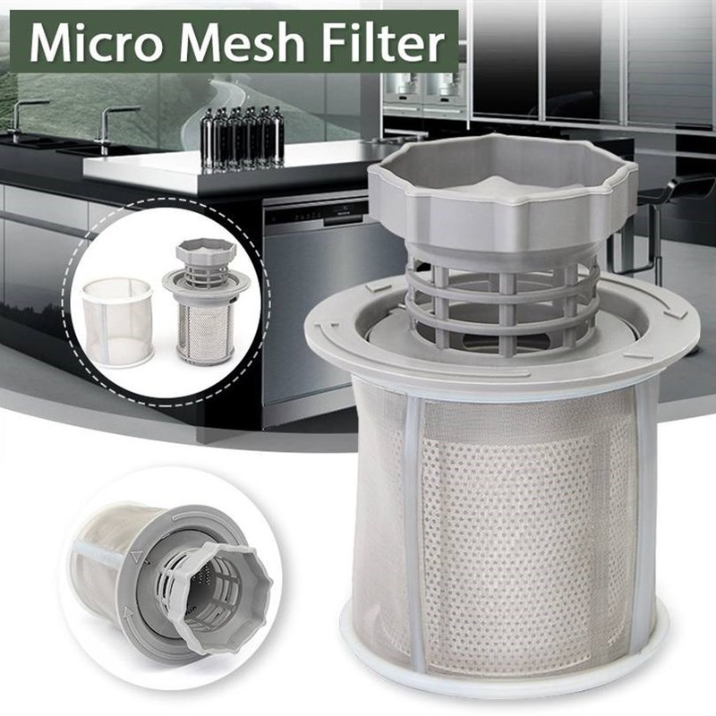 推荐2 Part Dish Washer Mesh Filter Set Grey Inner Screen Fil