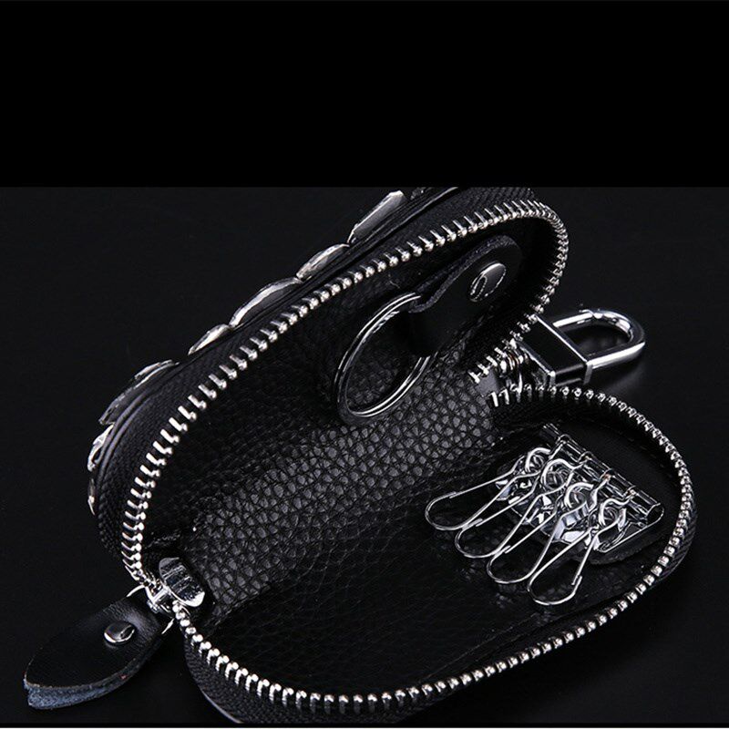 Fashion Universal Car Key Case Cover Leather Rhinestone Diam