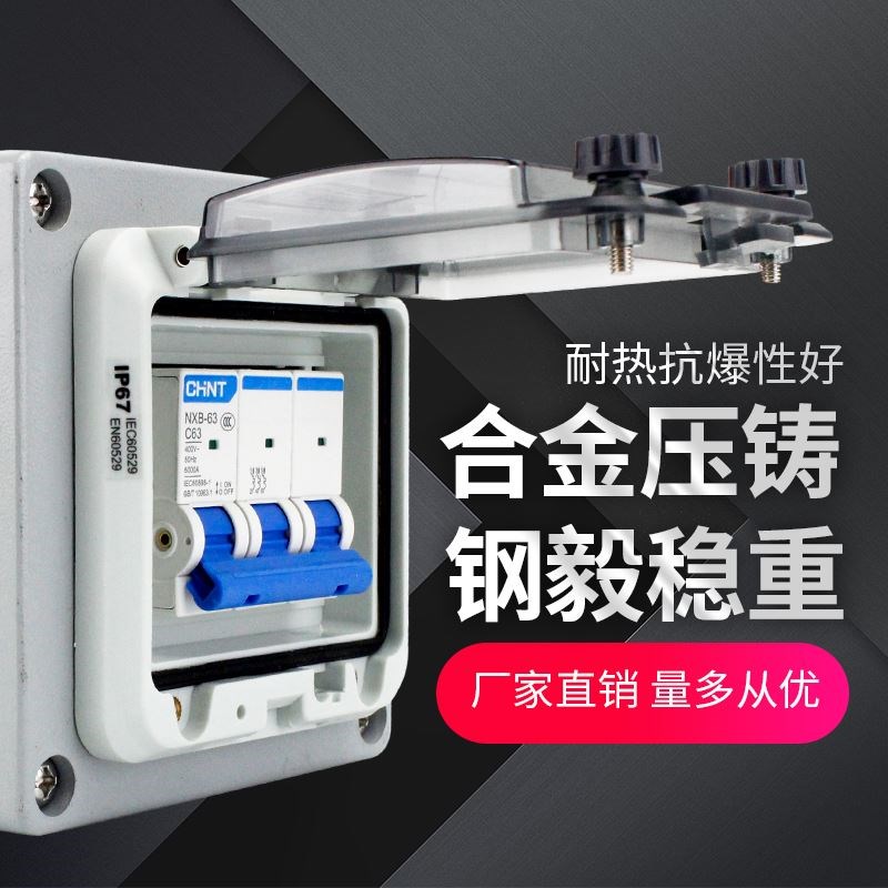 工业防爆空开防尘断路器380V开关3P三相CK63A防水明暗装防爆配电