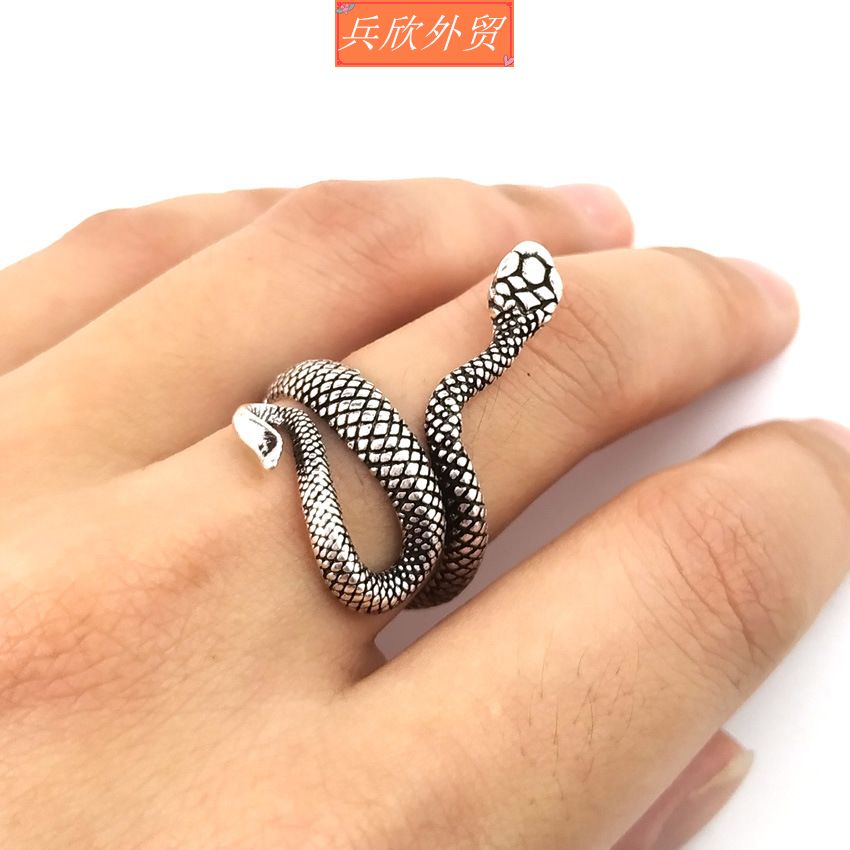 新品Snake universal ring personality popular index finger ri