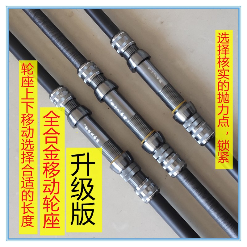 【新款全合金轮座升级版】重雷XXH碳素锚鱼直柄锚鱼杆打黑雷强竿