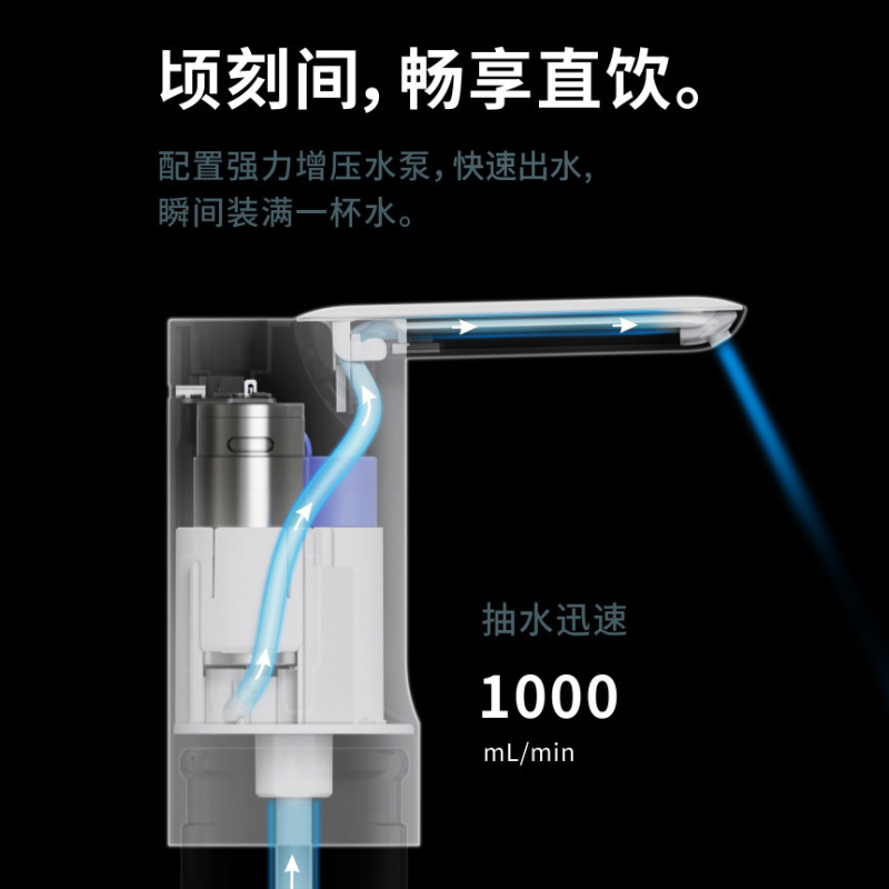 家用桶装水可折j叠抽水器电动自动抽水饮水机压水器矿泉水取水器