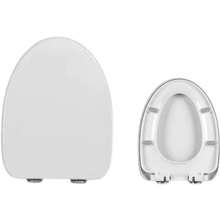 大V马桶盖加厚家用厕所板通用尺寸470 脲醛长款 370MM坐便盖851