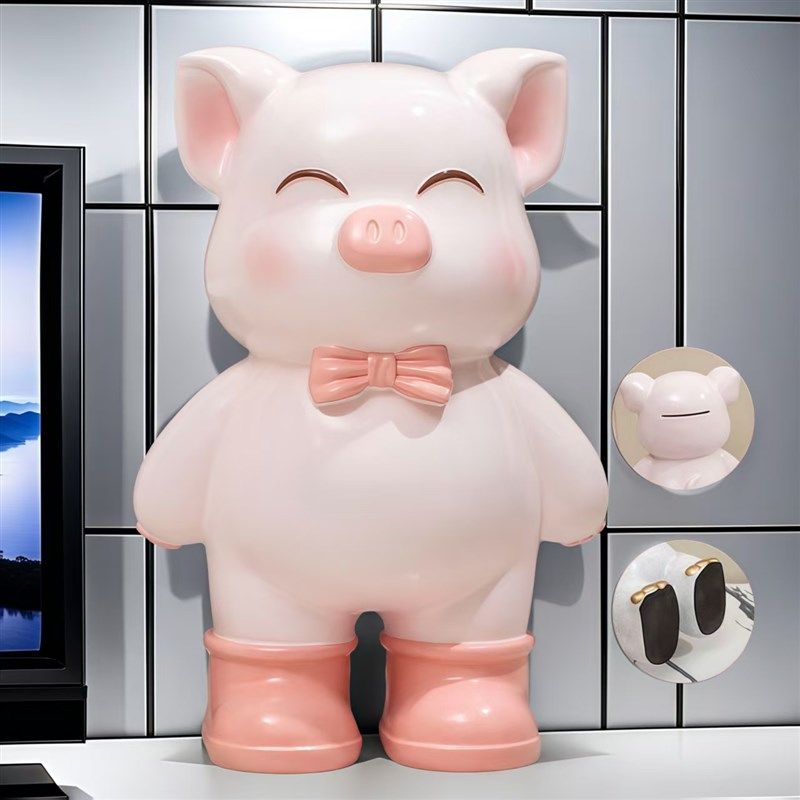 2025新款猪猪存钱罐客厅电视柜沙发旁边落地摆件玄关装饰乔迁礼品,家居饰品,落地摆件,淘宝优惠券,粉丝福利购,淘宝优惠卷