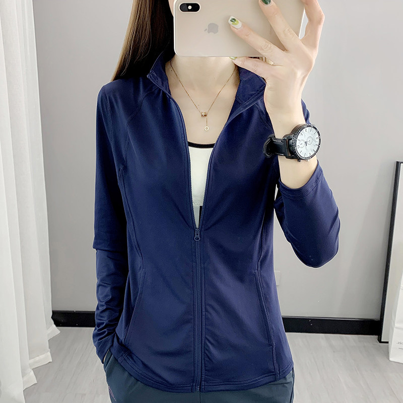 女士春夏季薄款运动速干外套拉y链长袖开衫紧身健身户外跑步瑜伽,户外/登山/野营/旅行用品,速干衬衣,淘宝优惠券,粉丝福利购,淘宝优惠卷
