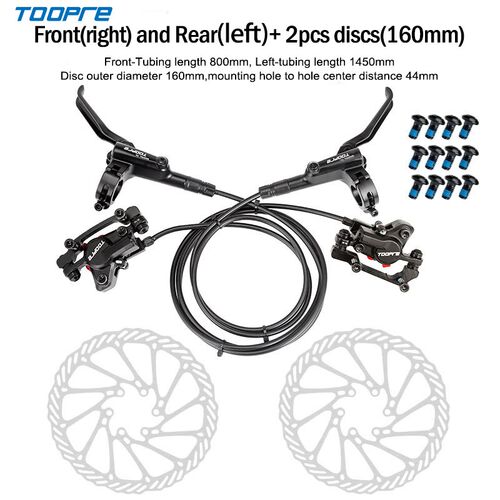 Toopre Bike Brake Pads Hydraulic Brakes for Bikes  MTB Kit S