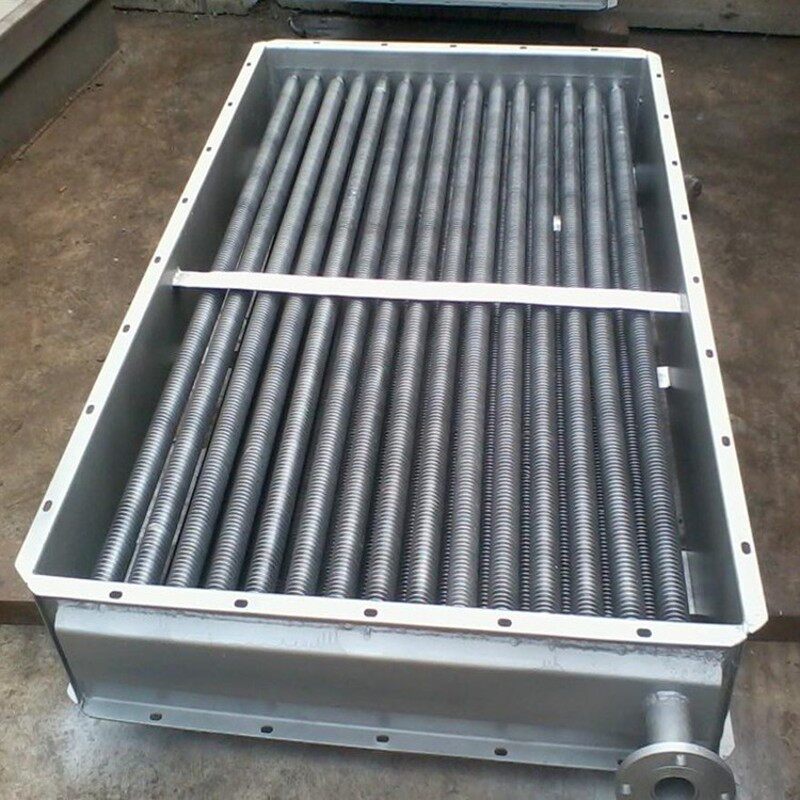 明创钢铝复合蒸汽散热器 翅片管 绕片管 换热器 水循环暖气片.