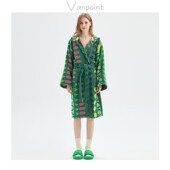 蔬菜乒乓亲子浴袍2025新款 纯棉毛巾全棉宽松吸水成人儿童睡袍浴衣