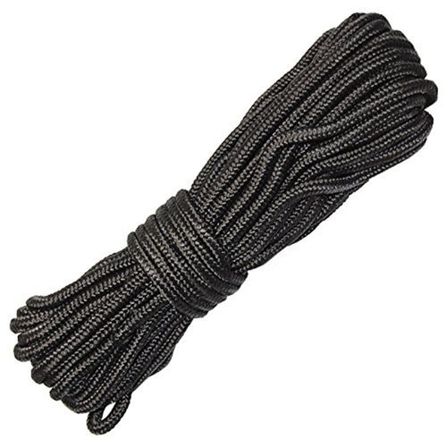 热销5mm x 15m 50ft Black tility Rope Boating Awnings Camping
