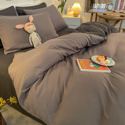 推荐3pcs bedcover Duvet Cover Satin BedSheet Bedding Set Cot