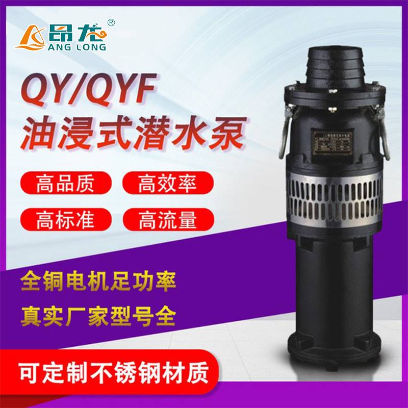 QY大流量油浸泵农田灌溉喷泉专用泵 38Q0V可定不锈钢水泵