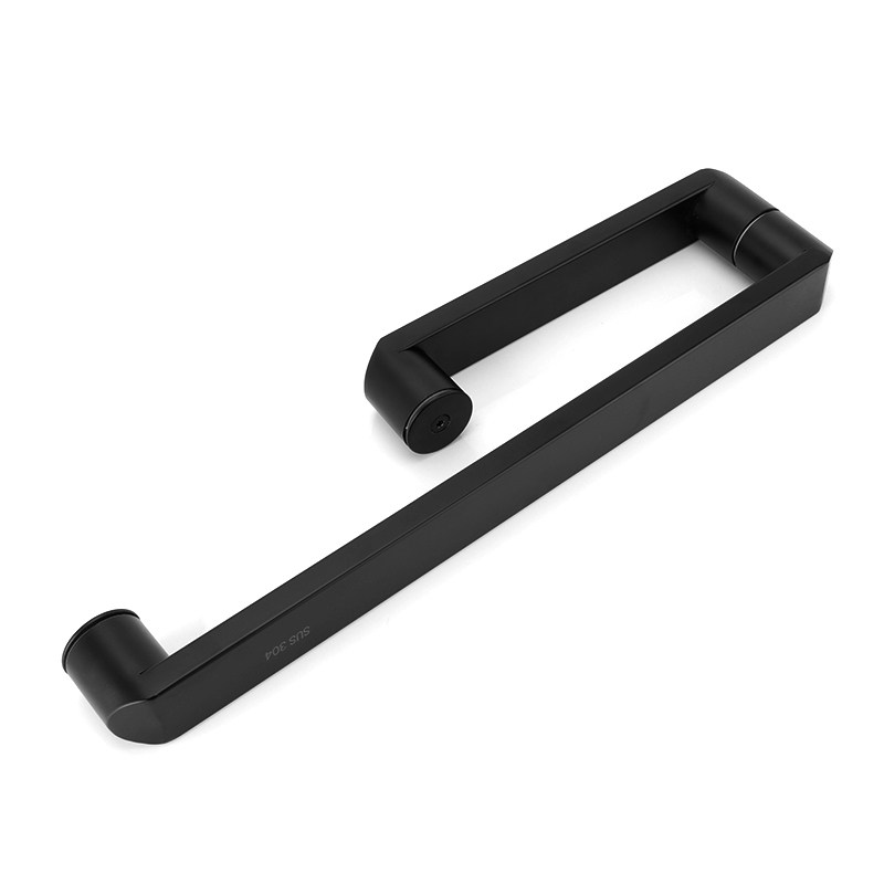 加厚黑色浴室玻璃推拉门拉手哑黑烤漆L型淋浴房门把手不锈钢扶手,基础建材,大拉手,淘宝优惠券,粉丝福利购,淘宝优惠卷