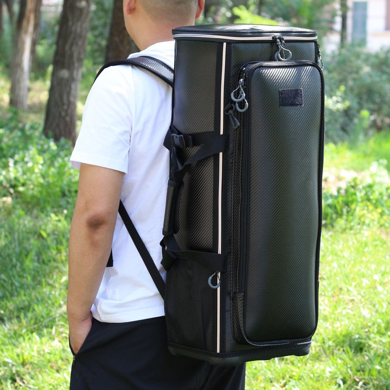 加厚PU防水桶包全折叠欧式高品质钓椅背包月亮椅钓椅背包欧式桶包