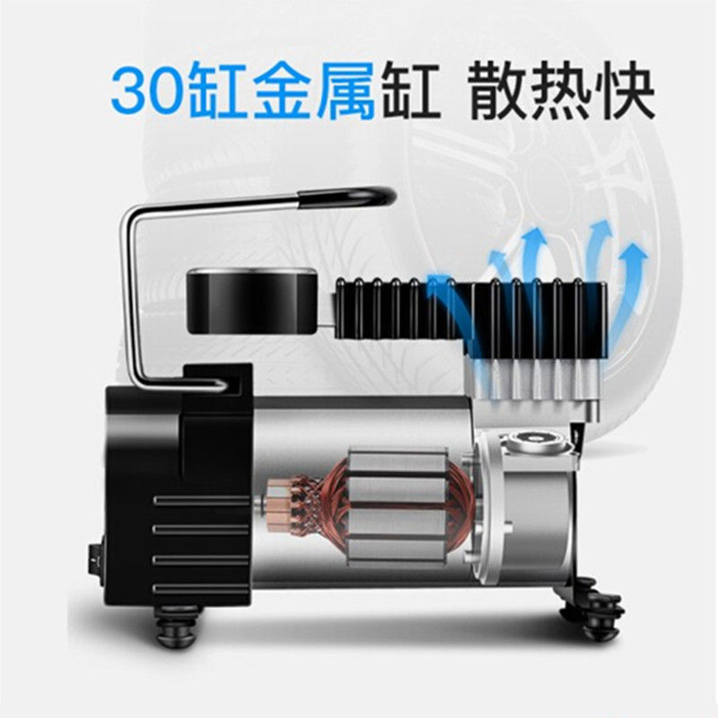 电动车充气泵48V60v72V通用型电瓶车打气泵车载S便携式轮胎打气筒