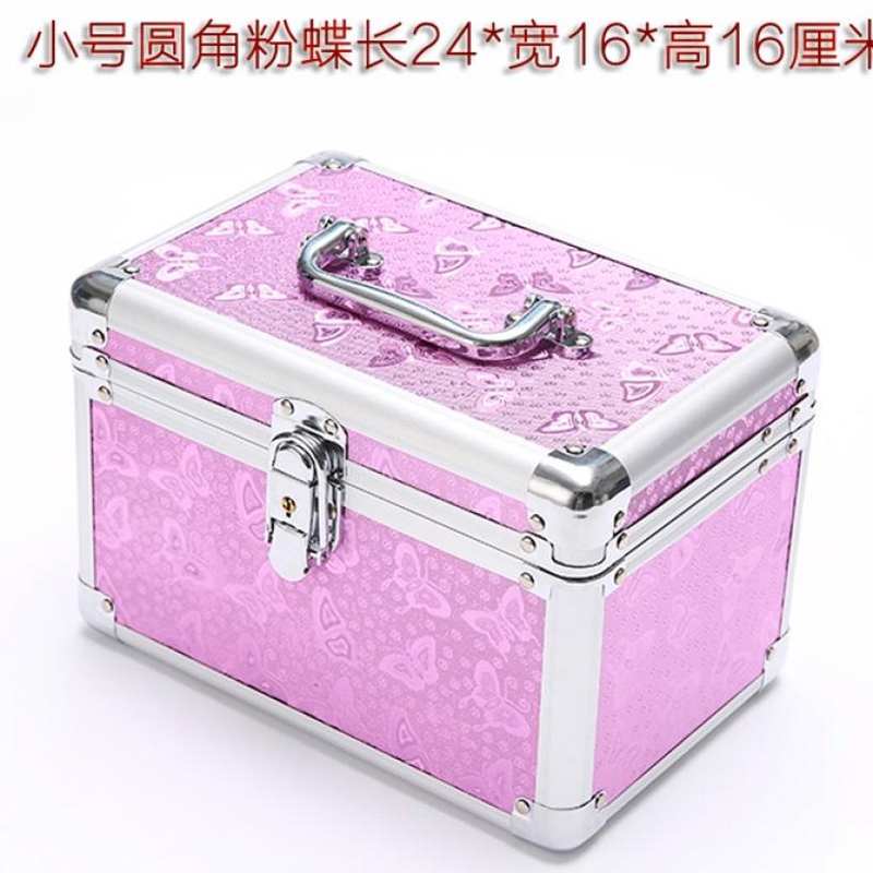 银色加大铝合金工具箱美容盒修脚采耳手提箱桑拿专业箱子化妆家用