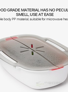 Healthy Microwave Steamer Basket Boxes Safe Food Shelf Cookw