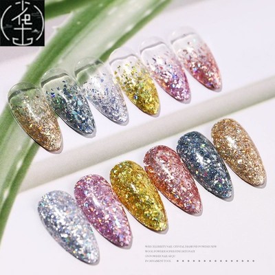 推荐MIX Nail Glitter Powder Sequins Powder Confetti Nail Seq