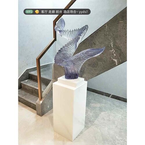 大理石雕塑底座摆台玄关岩板电视柜旁边落地客厅花架摆件底基座台