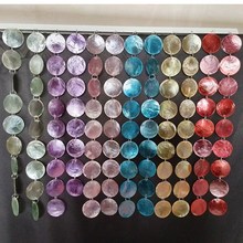 ll婚庆道具云母k片天然贝壳圆片薄片婚礼装饰用品贝母片珠帘风铃