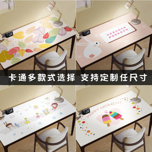 f学生皮革卡通书桌垫子儿童学习桌面写字台课桌布防水家 2021新款