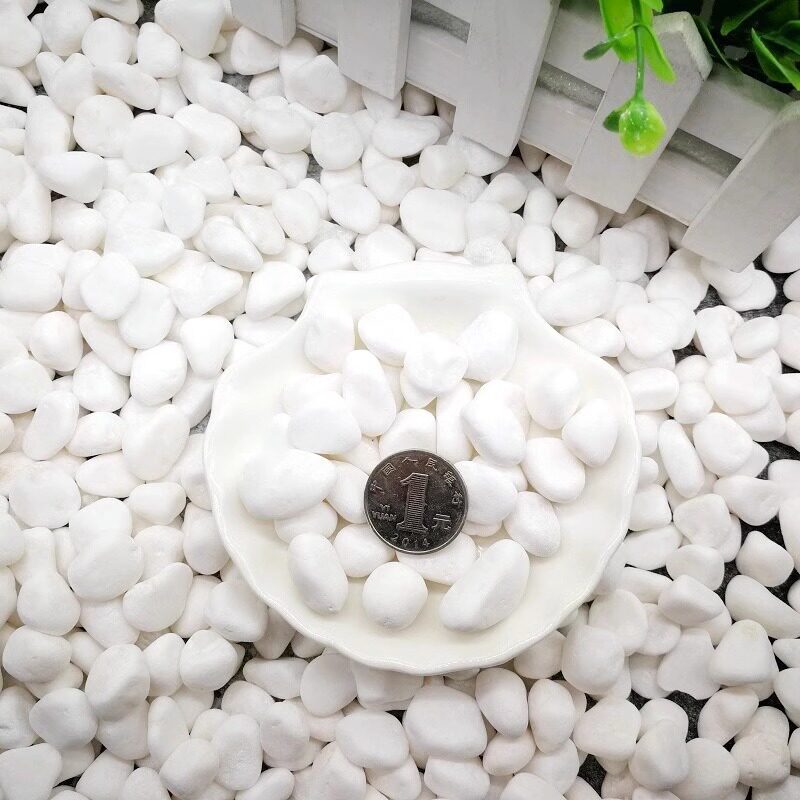 黑白点芝麻e灰鹅卵石花岗岩黑色碎石子芝麻白色石子枯山水园林造